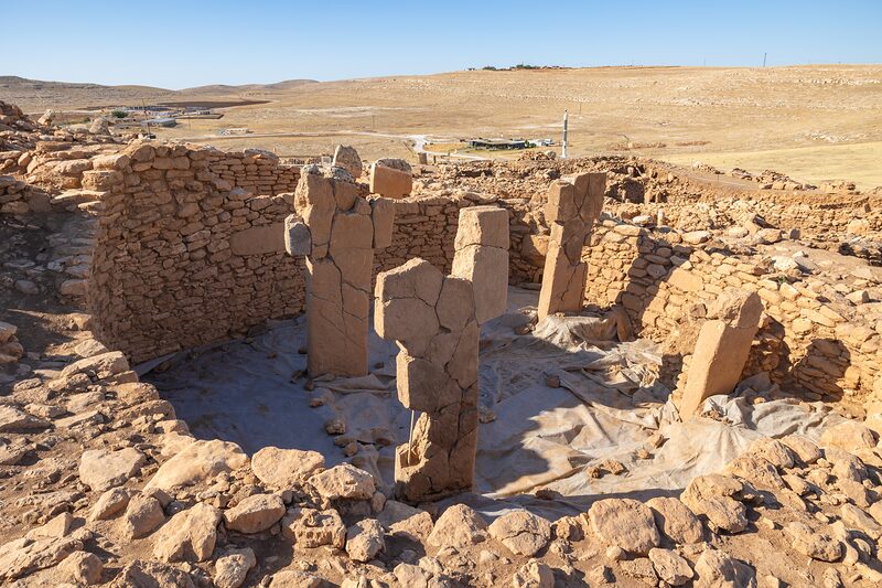 T-pillars at Karahan Tepe, about 46 km east of Göbeklitepe